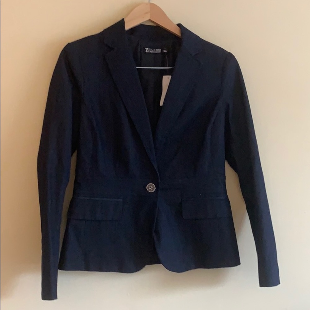New York & Company 7th Avenue Blue Blazer